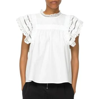 推荐Sea New York Womens Rylee Cotton Cap Sleeves Pullover Top商品