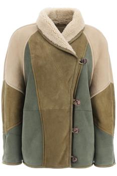Isabel Marant | 'ABENI' SHORT SHEARLING COAT商品图片,额外6.5折, 额外六五折