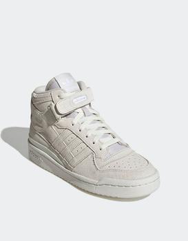 阿迪达斯女鞋高帮鞋, Adidas | adidas Originals forum high trainers in grey商品图片 