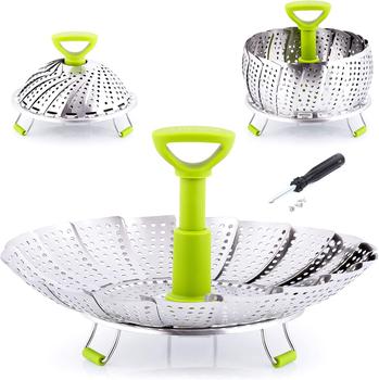 商品Adjustable Vegetable Steamer Baskets For Cooking图片