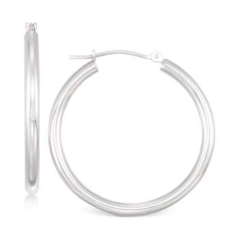 Macy's | Polished Tube Hoop Earrings in 10k Gold, White Gold or Rose Gold,商家Macy's,价格¥2993