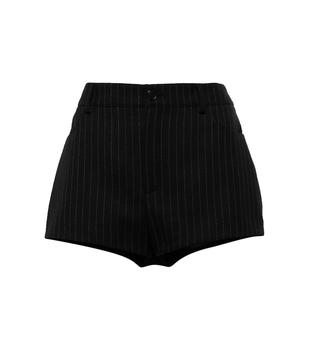 推荐Pinstriped wool shorts商品