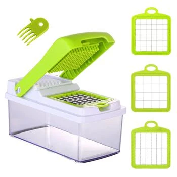 Global Bazaar | Stainless Steel Vegetable Slicer Set Quick Cutter 3 Blades,商家Premium Outlets,价格¥406