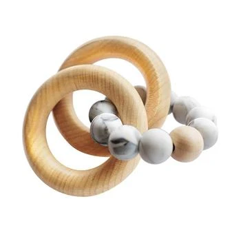 Tiny Teethers Designs | 3 Stories Trading Tiny Teethers Infant Silicone And Beech Wood Rattle And Teether,商家Macy's,价格¥148