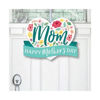 商品Big Dot of Happiness | Colorful Floral Happy Mother's Day - Hanging Porch We Love Mom Party Outdoor Decorations - Front Door Decor - 1 Piece Sign,商家Macy's,价格¥116图片