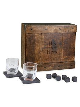 商品Picnic Time | His & Hers 11-Piece Whiskey Box Gift Set,商家Saks Fifth Avenue,价格¥1717图片