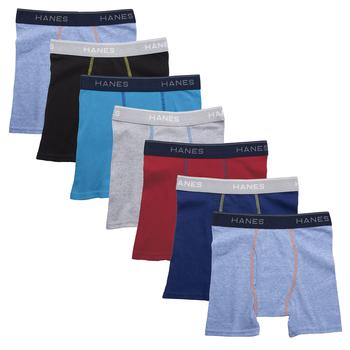 商品Hanes | Boys' 7-Pack Comfort Flex Waistband Boxer Briefs,商家Zappos,价格¥123图片