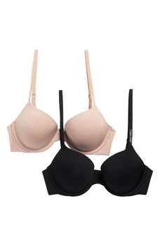 Calvin Klein | Pure Micro Lightly Lined Demi Bra - Pack of 2,商家Nordstrom Rack,价格¥239