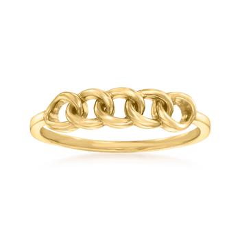 商品Ross-Simons | Ross-Simons Italian 14kt Yellow Gold Curb-Link Ring,商家Premium Outlets,价格¥1210图片