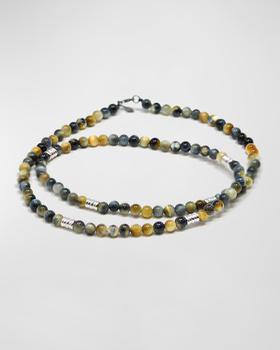 推荐Men's Tiger's Eye Beaded Necklace商品