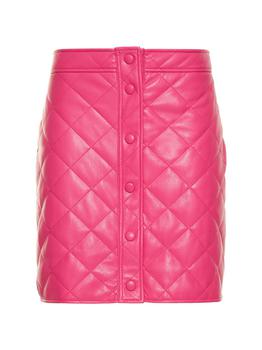 推荐Quilted Faux Leather Mini Skirt商品