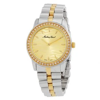 Mathey-Tissot | Artemis Quartz Crystal Champagne Dial Ladies Watch D10860BQDI,商家Jomashop,价格¥1035