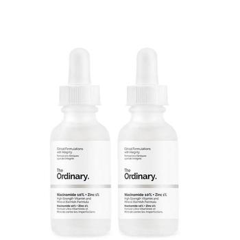 product The Ordinary Niacinamide 10% + Zinc 1% High Strength Vitamin and Mineral Blemish Formula Duo 2 x 30ml image
