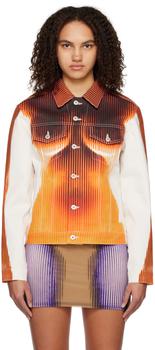 商品Y/Project | SSENSE Exclusive White Jean Paul Gaultier Edition Denim Jacket,商家SSENSE,价格¥4322图片