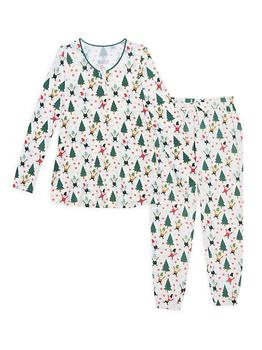 商品Little Kid's & Kid's 2-Piece Gnome For Holiday Pajama Set图片
