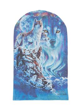 商品BLACK BRAND LOS ANGELES | Wolf Mountain Print Hooded Face Mask,商家LUISAVIAROMA,价格¥222图片