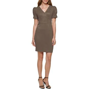 DKNY | DKNY Womens Faux Suede Mini Sheath Dress 1.7折