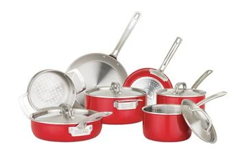 Viking | Viking Multi-Ply 2-Ply 11 Piece Cookware Set Red,商家Premium Outlets,价格¥2938
