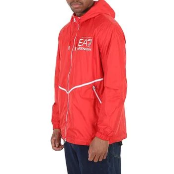 推荐Emporio Armani Red EA7 Logo Recycled-Fabric Visibility Jacket, Size X-Large商品