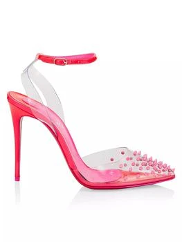 Christian Louboutin | Spikoo 100 PVC Ankle-Strap Sandals 