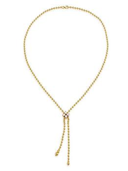 商品Roberto Coin | Love In Verona 18K Yellow Gold & 0.65 TCW Diamond Necklace,商家Saks Fifth Avenue,价格¥51072图片