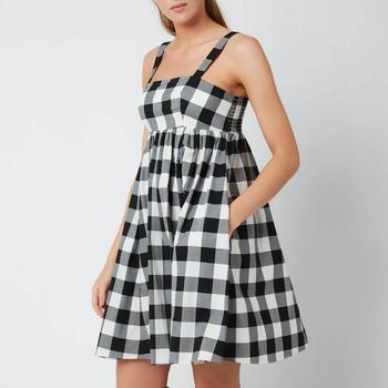 Kate Spade衣服, Kate Spade | Kate Spade New York Women's Gingham Al Fresco Dress - Black商品图片 4折