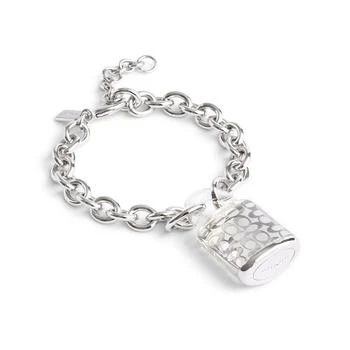 Coach | Clear Resin Signature Quilted Lucite Padlock Charm Bracelet 独家减免邮费