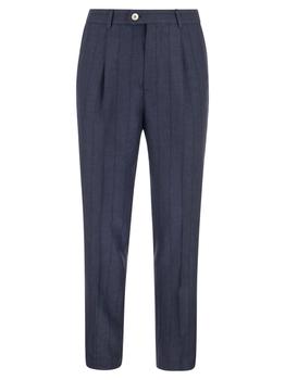 Brunello Cucinelli | Brunello Cucinelli Pinstriped Trousers With Darts商品图片,8折