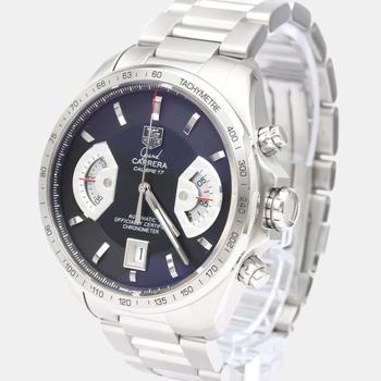 TAG Heuer | Tag Heuer Black Stainless Steel Grand Carrera CAV511A Automatic Men's Wristwatch 43 mm商品图片,2.5折
