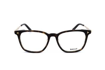 推荐Bally Tortoise Shell Rectangle Frame Glasses商品