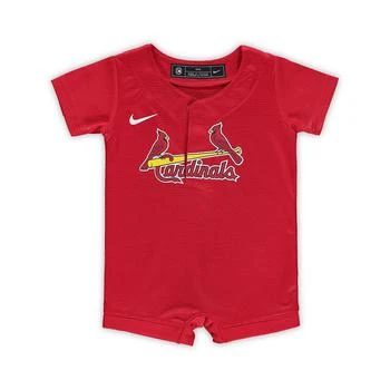 NIKE | Newborn and Infant Boys and Girls Red St. Louis Cardinals Official Jersey Romper 独家减免邮费