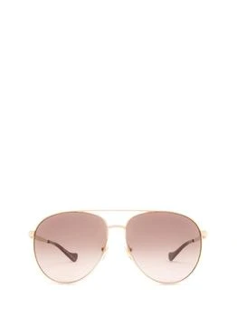 Gucci | Gucci Eyewear Aviator Frame Sunglasses 7.1折, 独家减免邮费