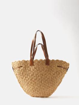 isabel marant包, Isabel Marant | Coiba leather-trimmed raffia tote bag商品图片 