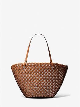Michael Kors | Isabella Medium Hand-Woven Leather Tote Bag商品图片,