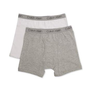 商品Calvin Klein | 男童纯棉四角内裤2件装, 小童&大童,商家Macy's,价格¥83图片