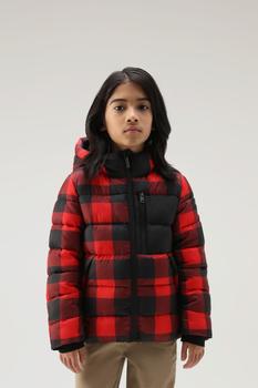 Woolrich | Boys' Check Printed Sierra Jacket with Hood商品图片,