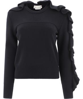 推荐Alexander Mcqueen Women's  Black Wool Sweater商品