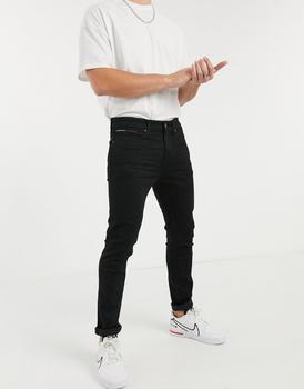 Tommy Hilfiger | Tommy Jeans austin slim taper jeans in black wash商品图片,