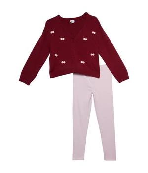 Splendid | All Wrapped Up Cardigan Sweater & Leggings Set (Toddler/Little Kids),商家Zappos,价格¥319