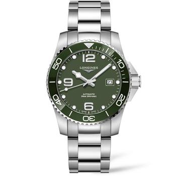 美国手表浪琴, Longines | Men's Swiss Automatic Hydroconquest Stainless Steel Bracelet Watch 43mm商品图片 