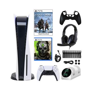 商品Playstation | PS5 GOW: Ragnarok Console with Modern Warfare II Game & Kit,商家Macy's,价格¥6014图片