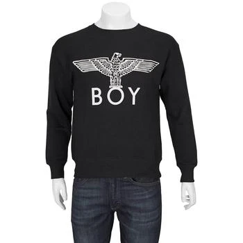 推荐Men's Black / White Long Sleeve Boy Eagle Sweatshirt商品