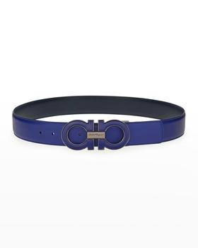 菲拉格慕皮带男, Salvatore Ferragamo | Men's Reversible Adjustable Leather Gancini Belt商品图片 