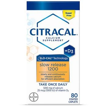 Citracal | Slow Release With Vitamin D3 Calcium Supplement Caplets,商家Walgreens,价格¥134