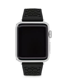 Coach | Apple Watch© Signature Silicone Strap, 38mm & 40mm,商家Bloomingdale's,价格¥448