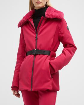 Fusalp | Clea Belted Ski Jacket w/ Faux Fur Trim商品图片,