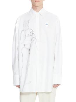 推荐JW Anderson x Tom of Finland Artwork Oversized Button-Front Shirt商品