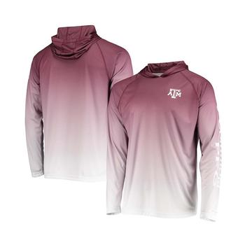 Columbia | Men's Maroon Texas A M Aggies Terminal Tackle Omni-Shade UPF 50 Long Sleeve Hooded T-shirt商品图片,独家减免邮费