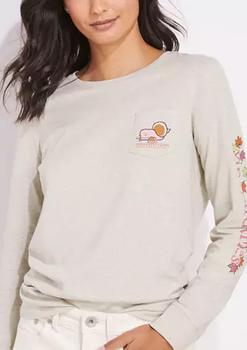 Vineyard Vines | Thanksgiving Icons Long Sleeve Pocket T-Shirt商品图片,