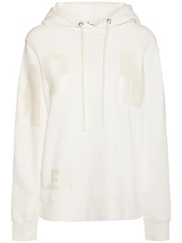 moncler polo直邮, Moncler | Hooded Cotton Jersey Logo Sweatshirt商品图片 